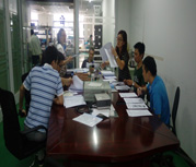 Complete annual routine internal quality management system audit
